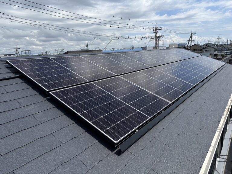 【施工事例】太陽光パネル工事を行いました！